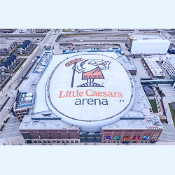 Little Caesars Arena Aerial View Photo LCA Photograph Top - Etsy